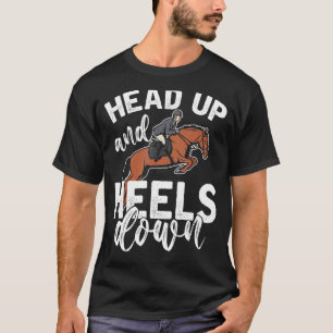 Reitsport Pferdereiten Lustiges Pferd Reiter Gesch T-Shirt