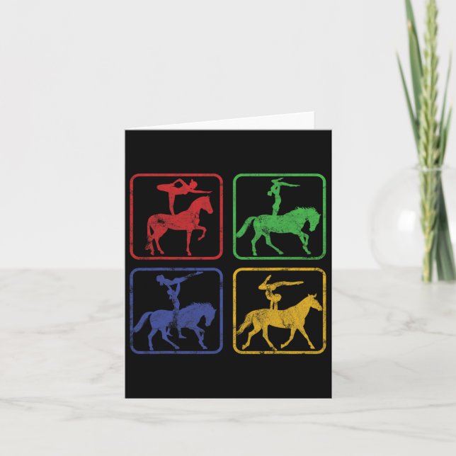 Reitsport Reitpferde Dressa Karte (Vorderseite)