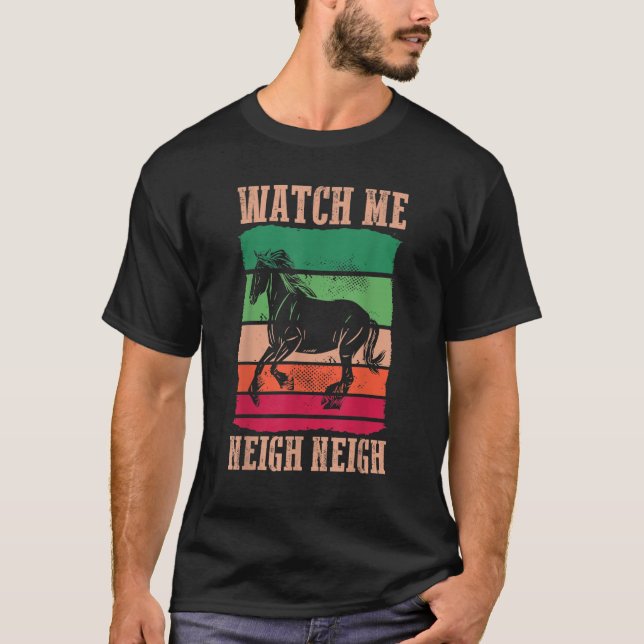 Reitsport Reitsport Reitschule Mich Neigh N T-Shirt (Vorderseite)
