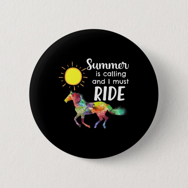 Reitsport Reitsport Sommerferien Button (Vorderseite)