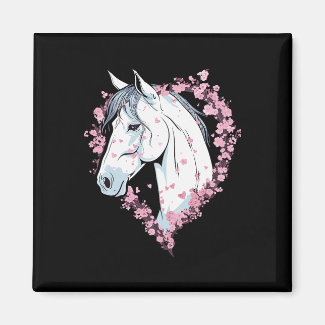 Reitsport Reitstall Blossom Magnet (Vorne)