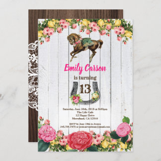 Reitsport zum Geburtstag einladen Einladung