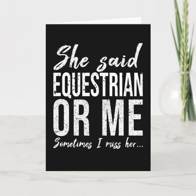 Reitsportgeschenk Karte (Vorderseite)