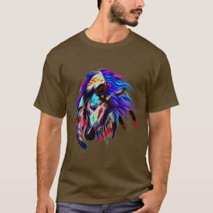 Reitstall Abstrakt Art Native American Fan T-Shirt