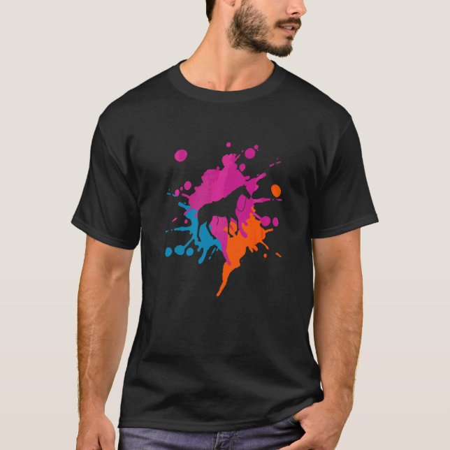 Reitstall Colorful Splash T-Shirt (Vorderseite)