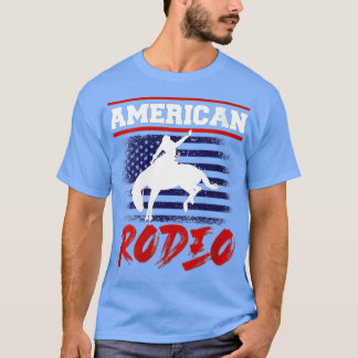 Reitstall der amerikanischen Rodeo Cowboy Pferde T-Shirt