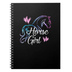 Reitstall GIRL Liebe Reiten Notizblock