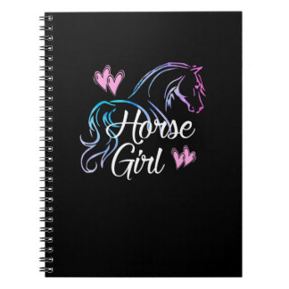 Reitstall GIRL Liebe Reiten Notizblock