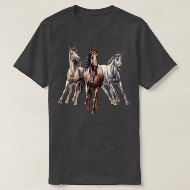 Reitstall Rodeo Farm von Pferden T-Shirt (Design vorne)