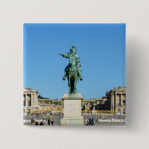 Reitstatue Ludwig XIV in Versailles Button