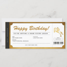 Reitstunden Gold Geschenkgutschein