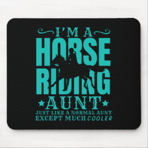 Reittante des Pferdes normal, aber Cooler Mousepad