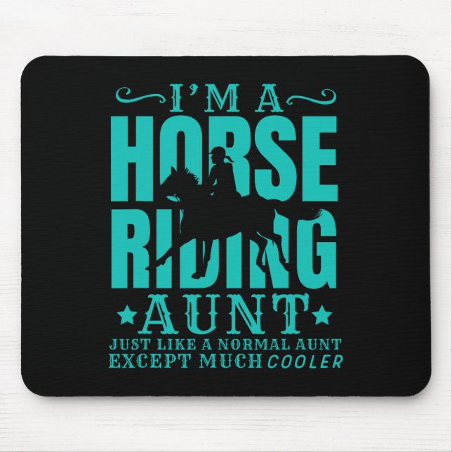 Reittante des Pferdes normal, aber Cooler Mousepad (Vorne)