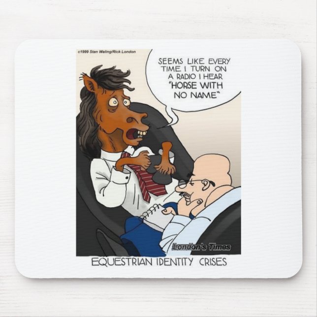 Reittier-Identitätskrise Witzige Geschenke und T-S Mousepad (Vorne)