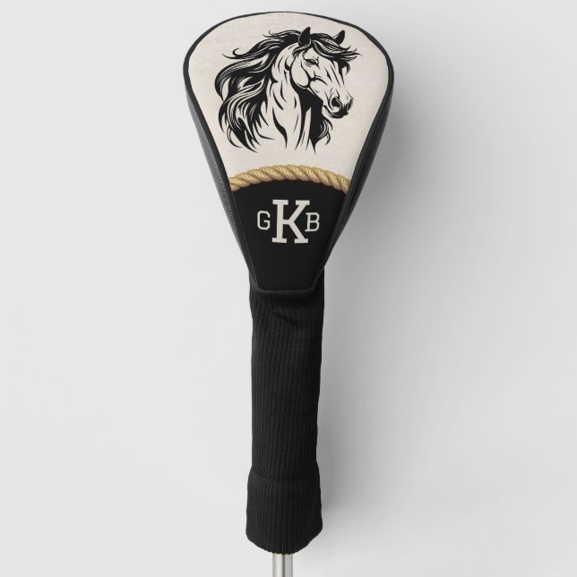 Reittier Monogram Custom Design Golf Headcover (Vorderseite)