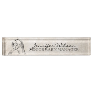 Reittier Namensplakette