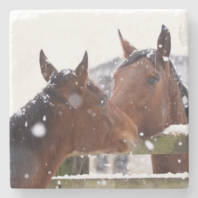 Reittier Steinuntersetzer (Vorderseite)