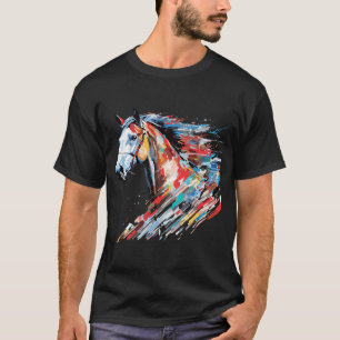 Reittiere Freiheit Welt Natur Schönheit Abstrakt T-Shirt