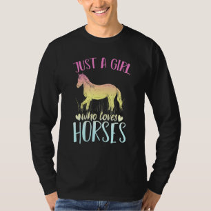Reittiere Girls Animal Women Hobby Reiten T-Shirt