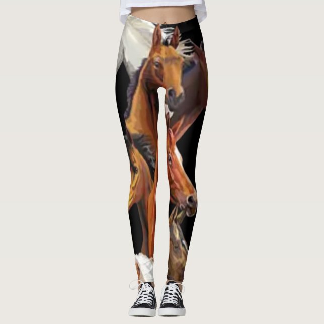 Reittiere Leggings (Vorderseite)