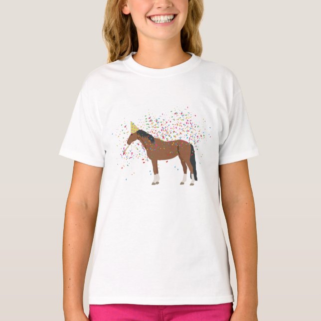 Reittiere mit Party T-Shirt (Vorderseite)