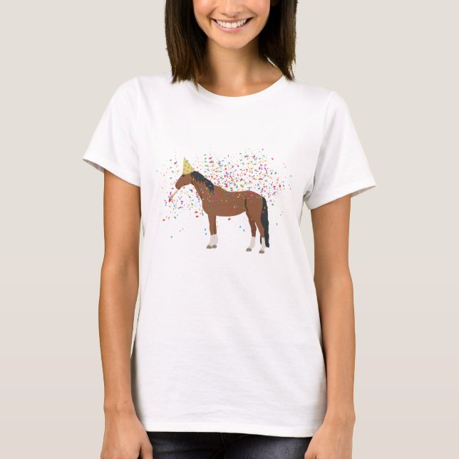 Reittiere mit Party T-Shirt (Vorderseite)