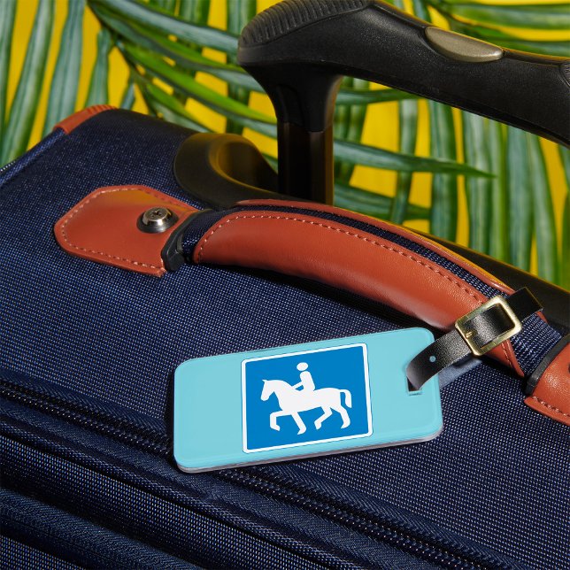 Reittour Symbol Reitsport Zeichen Gepäckanhänger (Von Creator hochgeladen)