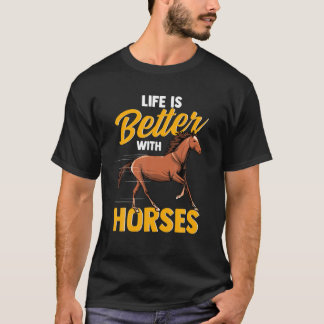 Reittrainer Reiter Leben ist besser W T-Shirt