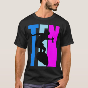 Reitwellen der Mädchen 10. Surfen Geburtstag Rosa T-Shirt