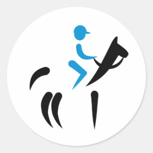 Reitzeichen Runder Aufkleber