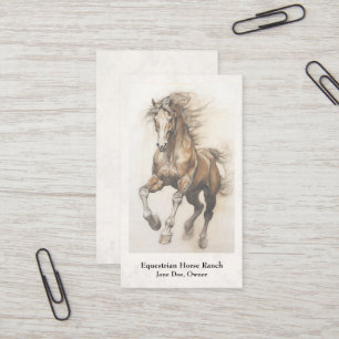 Reitzentrum Reitställe Business Card Visitenkarte