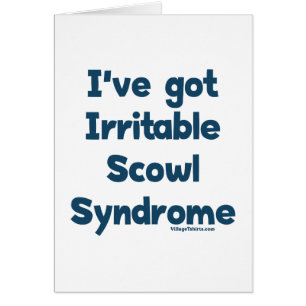 Reizbarer finsterer Blick Sydrome