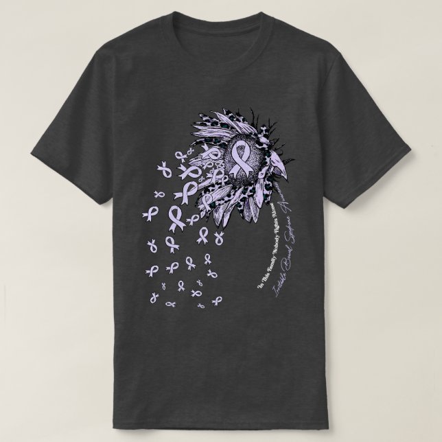Reizbares Darmsyndrom Aufklärungssonnenblume T-Shirt (Design vorne)