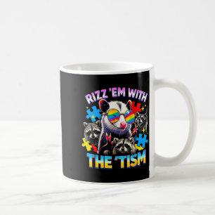 Reize sie mit dem Tism autistischen Waschbären-Mem Kaffeetasse