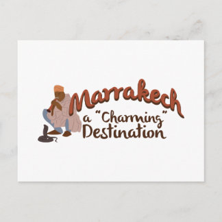 Reizend Bestimmungsort Marrakeschs Postkarte