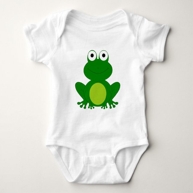 Reizend Cartoonfrosch Baby Strampler (Vorderseite)