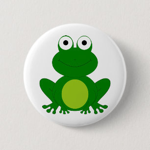 Reizend Cartoonfrosch Button