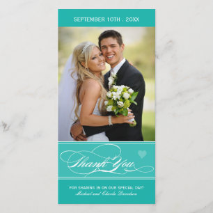 Reizend danke Foto-Karte (4x8)