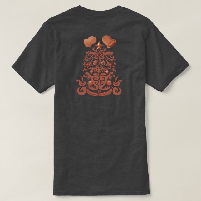Reizend kupfernes ~Christmas~ Shirt (auf (Design Rückseite)