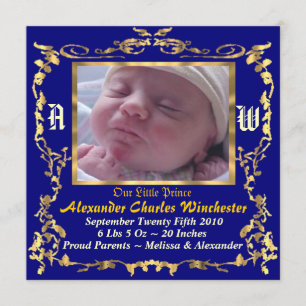 Reizend u. einzigartige Baby-Geburts-Mitteilung Ankündigung