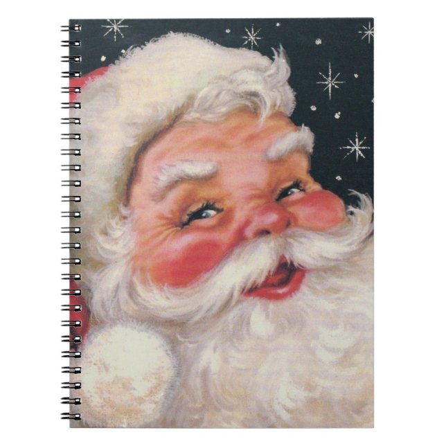 Reizend Vintager Weihnachtsmann Notizblock (Vorderseite)