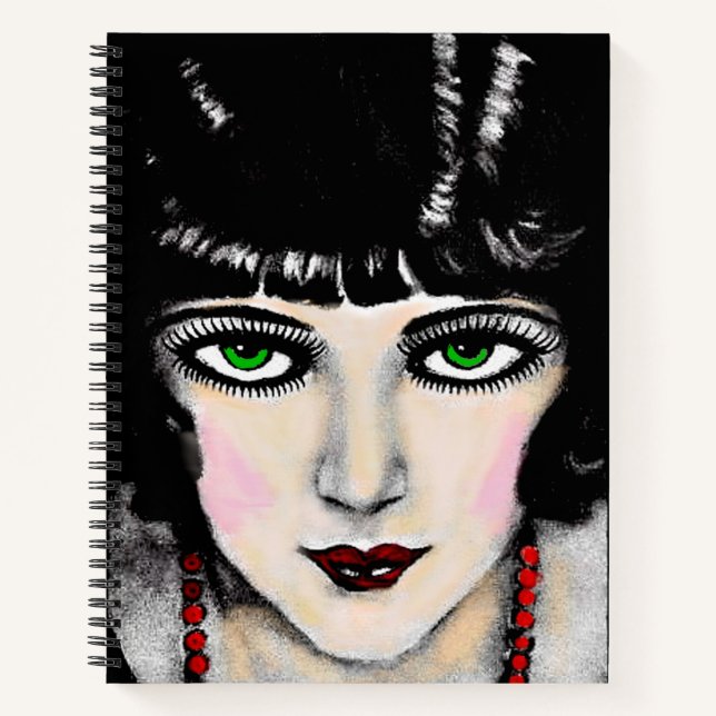reizende Augen Notizbuch (Vorderseite)