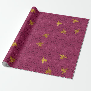 Reizende Bienen-Serie Design 16 Geschenkpapier