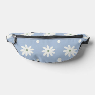 Reizende blaue Daisy und Polka-Tupfen Bauchtasche