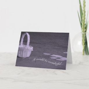 Reizende Blumenblätter und Einladung