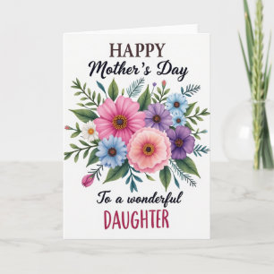 Reizende Blumenkarte für die Mutter Karte