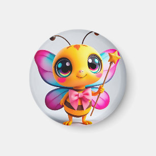 Reizende Cartoon-Biene-Fee Charakter Magnet