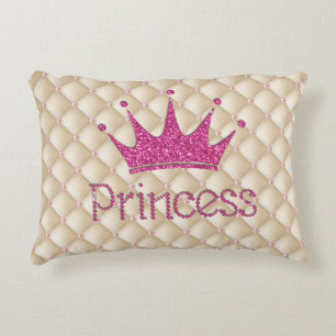 Reizende Chic Perlen, Tiara, Prinzessin, Glitzernd Dekokissen