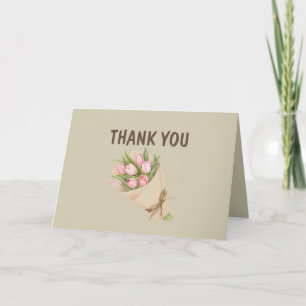 Reizende Dankeskarten mit Blumenstrauß-Motiv – Fal Dankeskarte