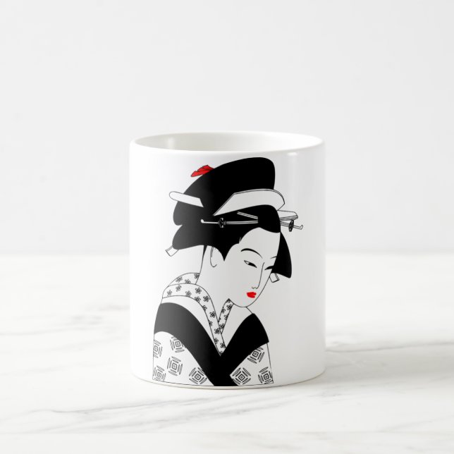 Reizende elegante Geisha-Klassiker-Tasse Tasse (Mittel)